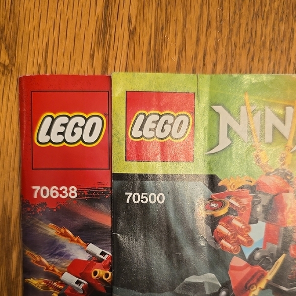 LEGO Ninjago Masters of Spinjitzu Red/Gold Building Set Instruction Books LOT H - Picture 2 of 3